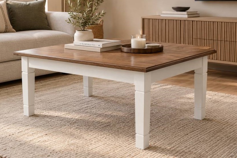 MESA DE CENTRO MADERA RECTANGULAR