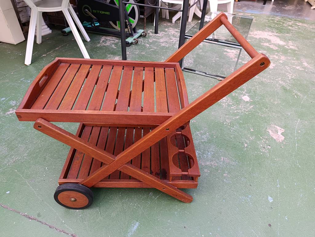 CARRITO CAMARERA MADERA /JARDIN - Imagen 2