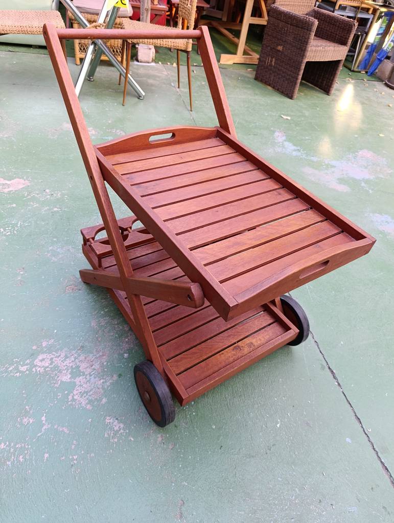 CARRITO CAMARERA MADERA /JARDIN - Imagen 4